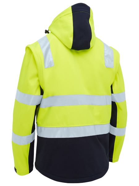 Bisley BJ6078T Taped Two Tone Hi Vis 3 In 1 Soft Shell Jacket