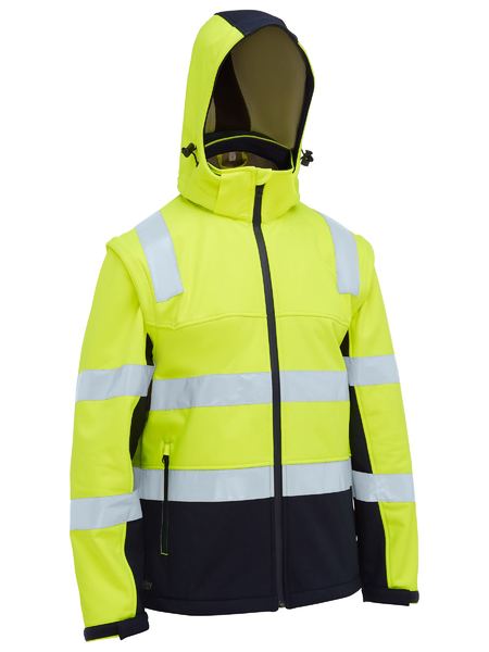 Bisley BJ6078T Taped Two Tone Hi Vis 3 In 1 Soft Shell Jacket