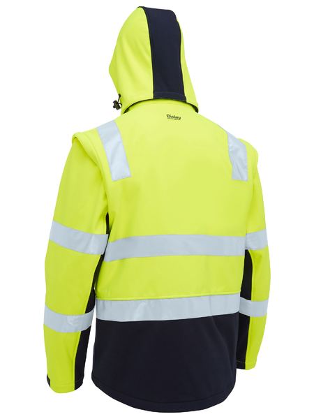Bisley BJ6078T Taped Two Tone Hi Vis 3 In 1 Soft Shell Jacket