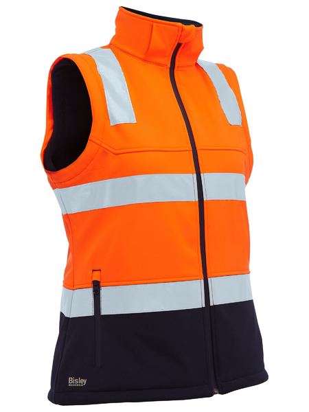 Bisley BJL6078T Women's Taped Two Tone Hi Vis 3-in-1 Soft Shell Jacket