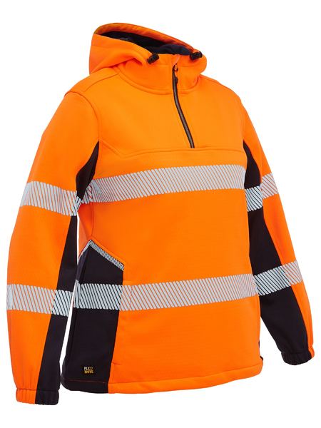 Bisley BKL6571T Women's Flx & Move™ Hi Vis Taped Liquid Repellent Fleece Hoodie