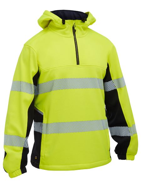 Bisley BK6571T Flx & Move™ Hi Vis Taped Liquid Repellent Fleece Hoodie