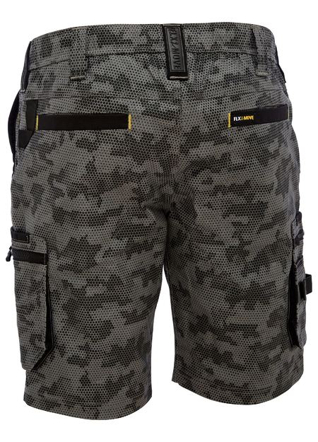 Bisley BSHC1337 Flex & move™ Stretch Canvas Camo Cargo Short – Limited Edition