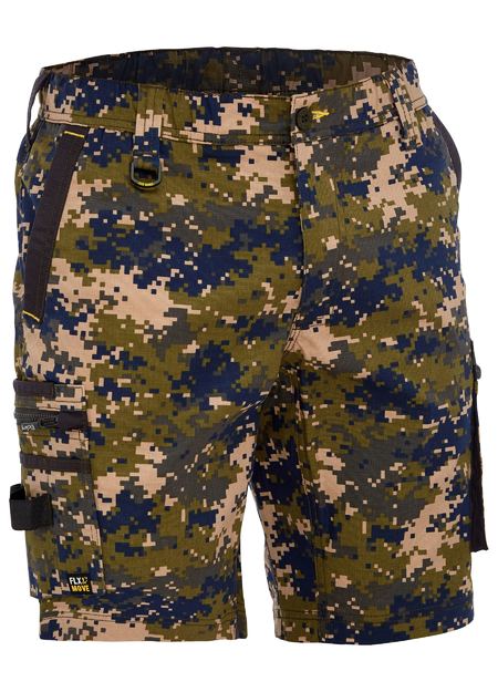 Bisley BSHC1337 Flex & move™ Stretch Canvas Camo Cargo Short – Limited Edition