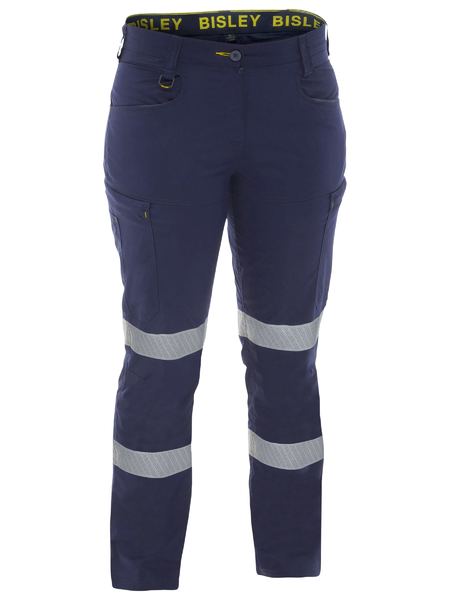 Bisley BPCL6152T Women's X Aiflow™ Taped Stretch Ripstop Lightweight Cargo Pant-Navy