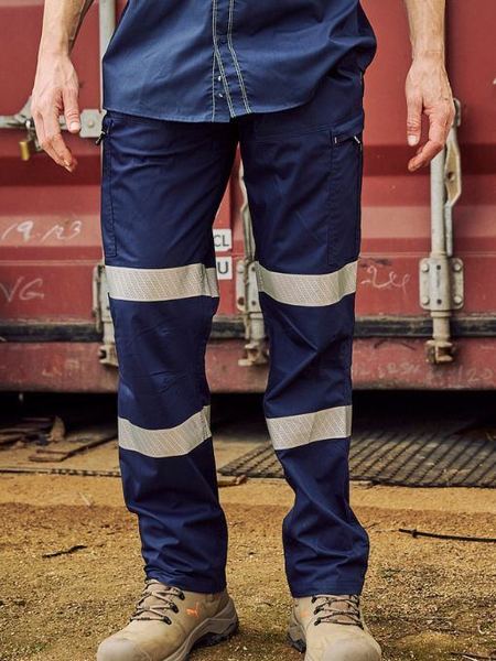 Bisley BPC6152T X Airflow™ Taped Stretch Ripstop Lightweight Cargo Pant-Navy