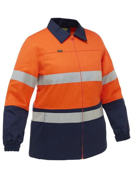 Bisley BKL6710T Women's Taped Hi Vis Drill Jacket
