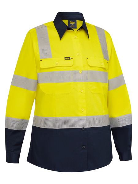 Bisley BL6396T Women's Taped Biomotion Hi Vis Cool Lightweight Vented Shirt