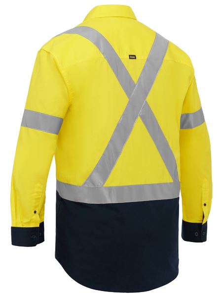 Bisley BS6176XT X Taped Hi Vis Stretch Cotton Shirt