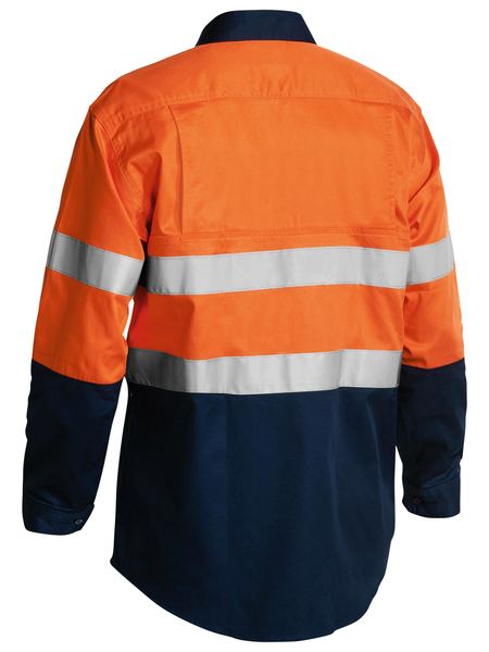 Bisley BS6896 Men's 3M Taped 2-Tone Hi-Vis Cool Lightweight L/S Shirt