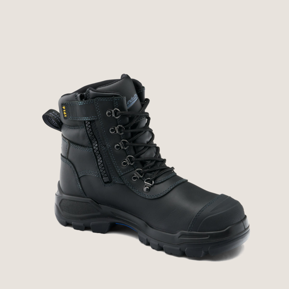 Blundstone 9161 Unisex Rotoflex Zip Side Safety Boot-Black