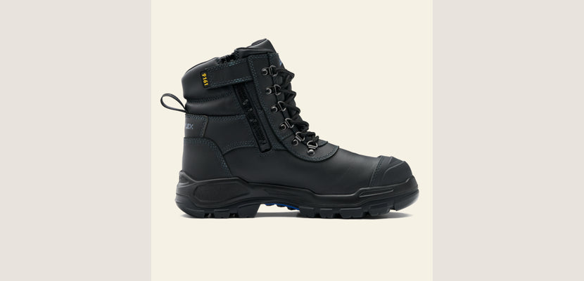 Blundstone 9161 Unisex Rotoflex Zip Side Safety Boot-Black
