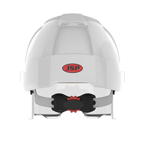 JSP AMA170-005-FAN EVO Vista Lens Non Vented White/Smoke Helmet Wheel Ratchet Clear Lens Hard Hat