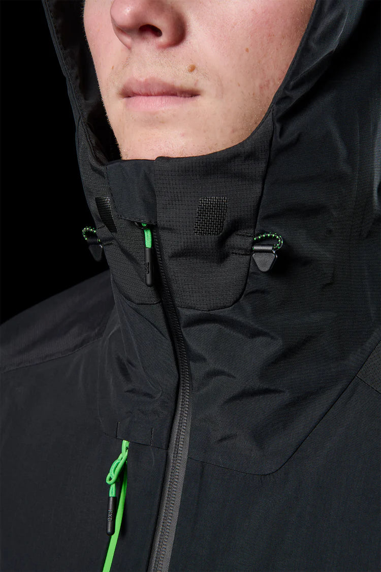 FXD WO-2 Three-layer Bonded Rain Jacket - Black