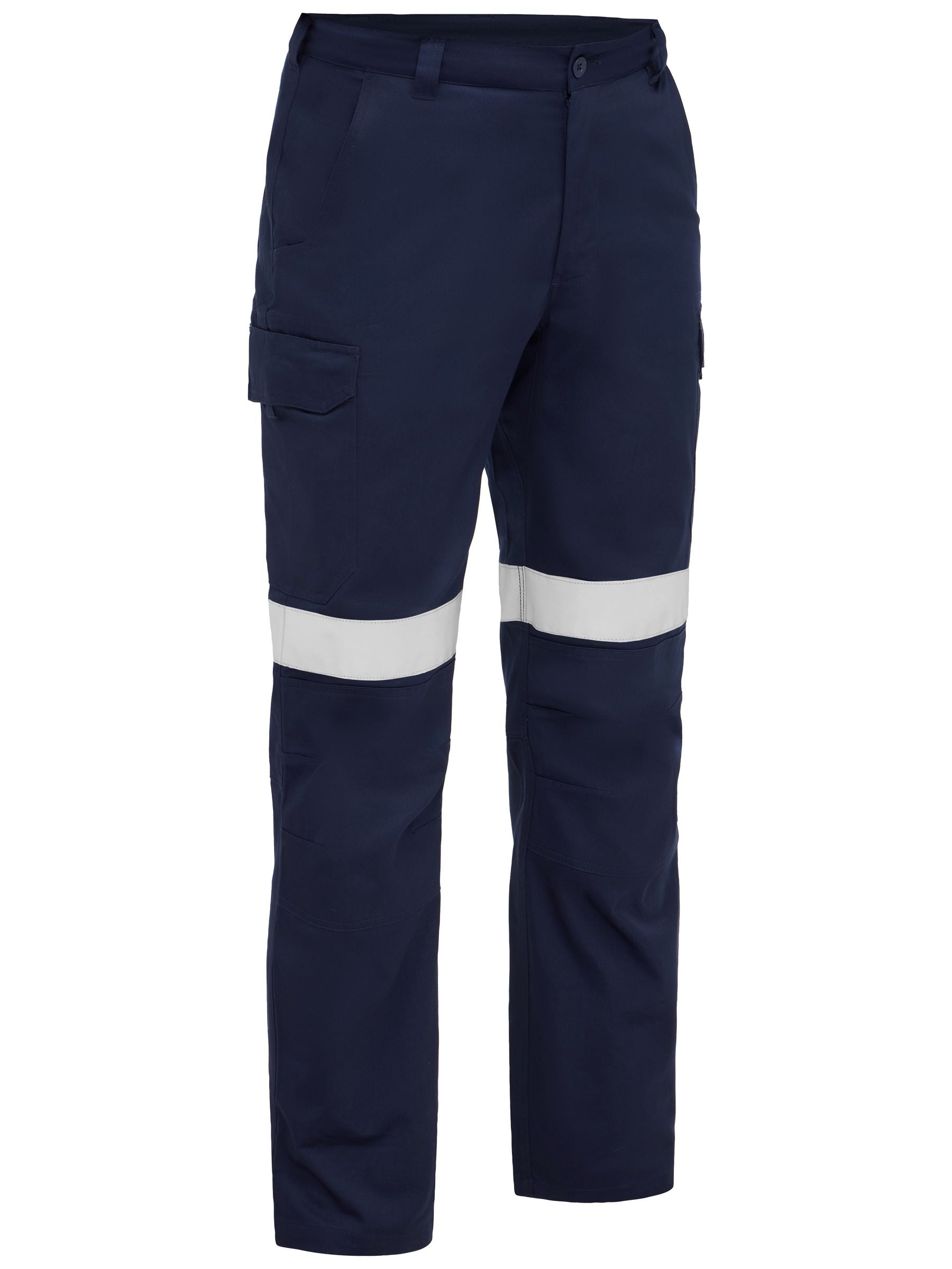 Bisley BPC6126T Taped Industrial Cool Lightweight Cargo Pants-Navy