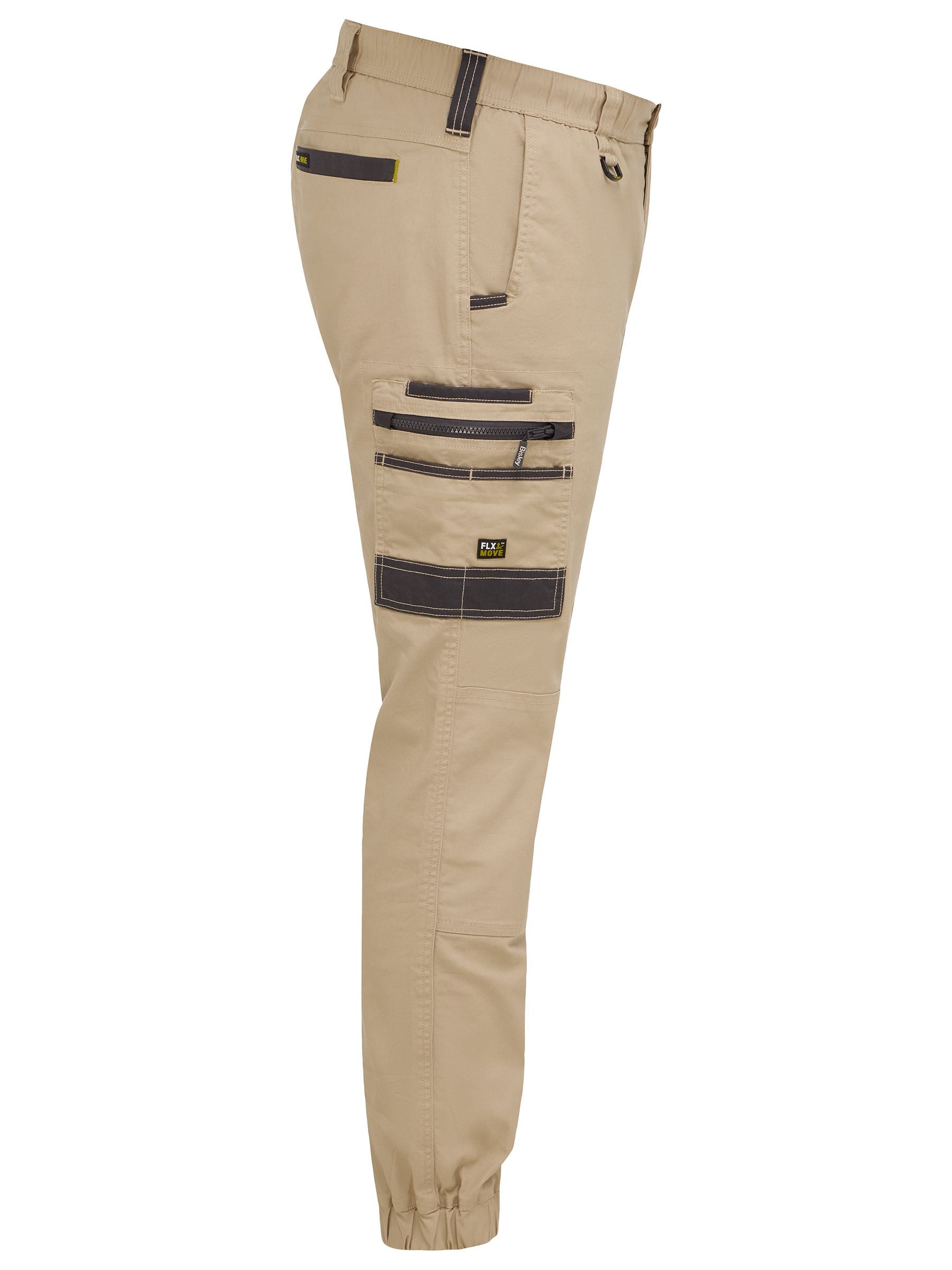 Bisley BPC6237 Flx & Move™ Elastic Waist Cargo Cuffed Pants