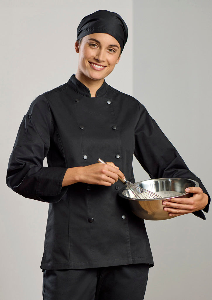 Biz Collection CH430LL Women's Gusto Long Sleeve Chef Jacket