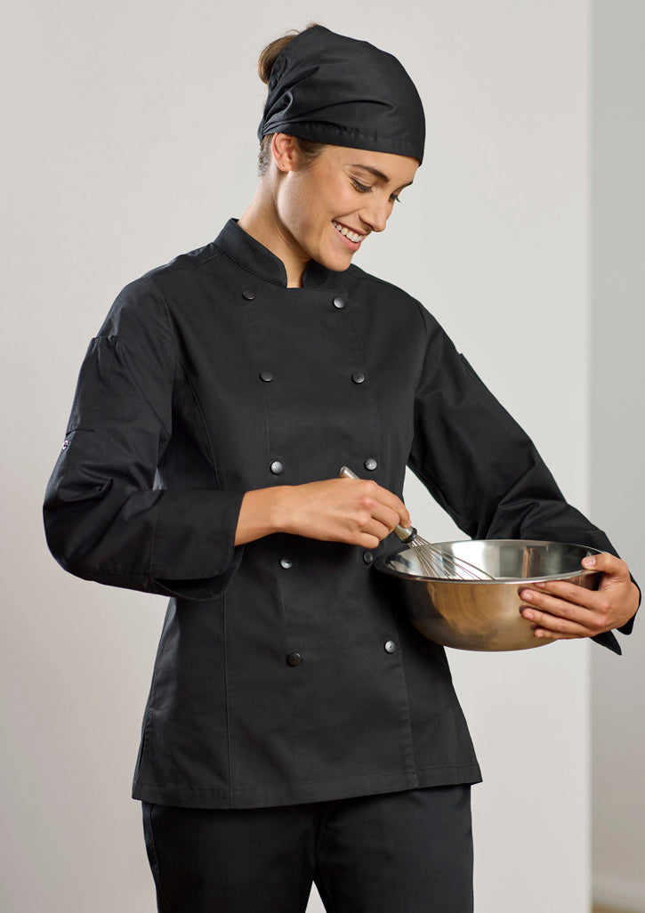 Biz Collection CH430LL Women's Gusto Long Sleeve Chef Jacket