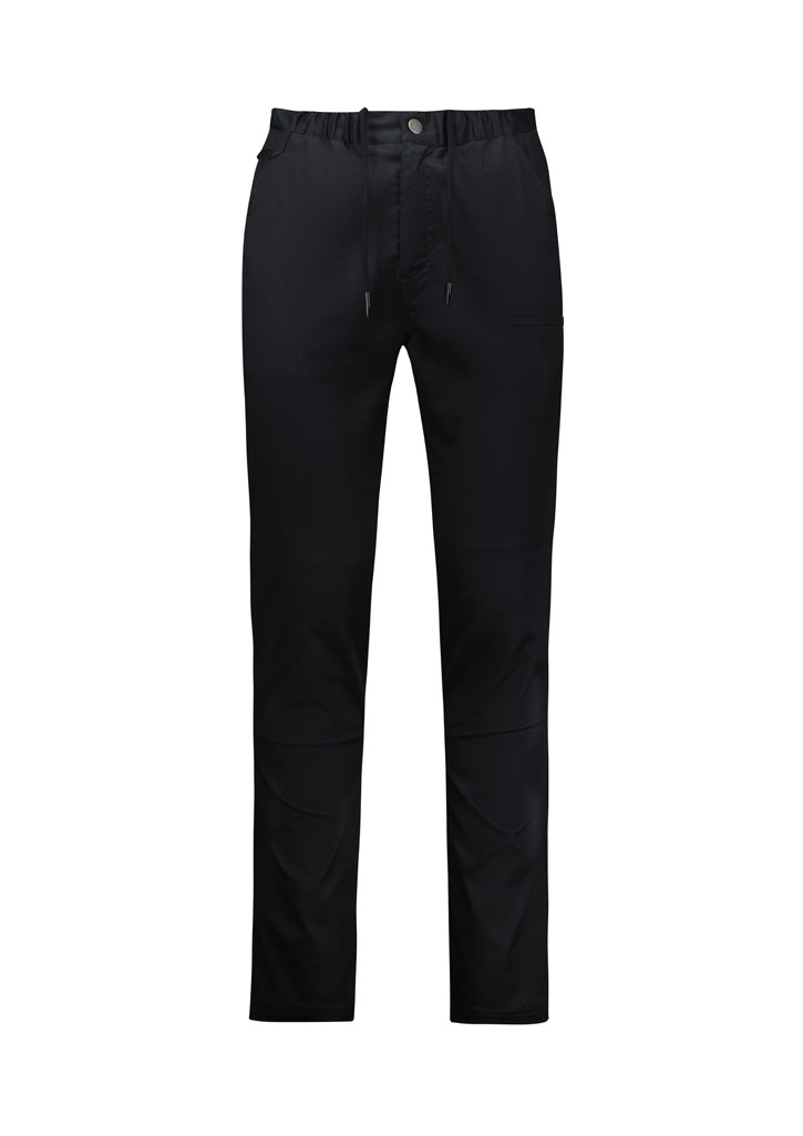 Biz Collection CH432M Men's Saffron Chef Flex Pant-Black