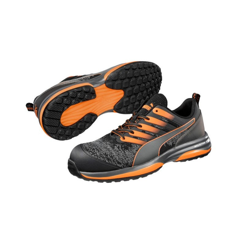 Puma 644557 Charge Vegan Safety Shoes-Black/Orange