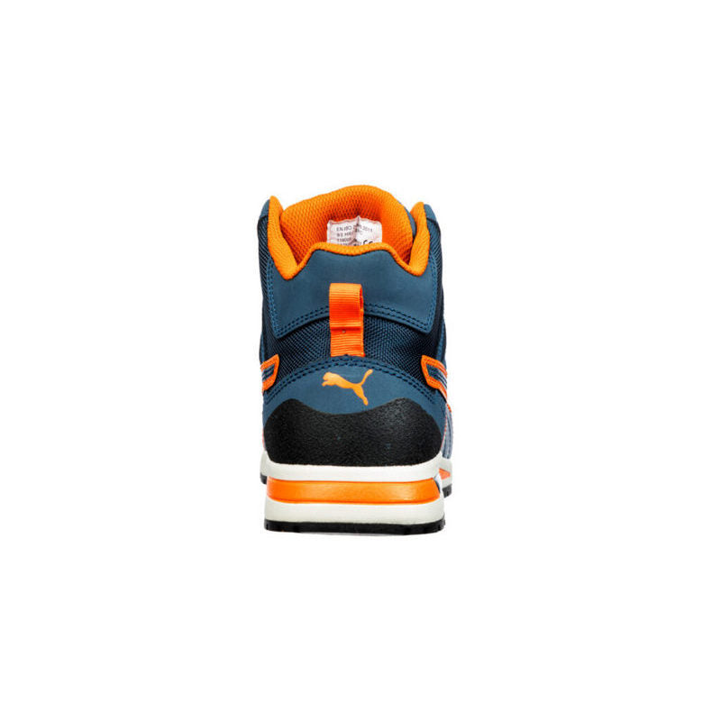 Puma 633147 Crosstwist Mid Safety Boot-Blue/Orange