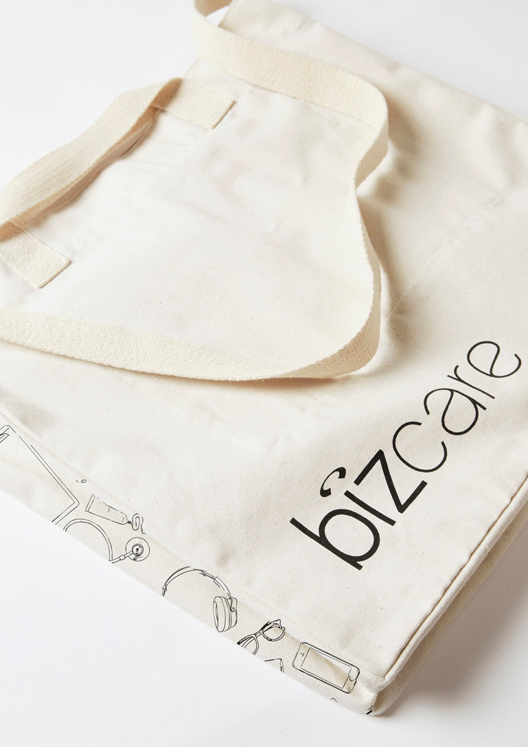 Biz care CA044U Tote Bag-Natural Canvas