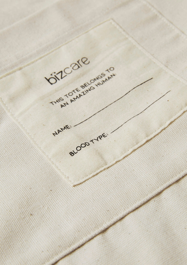Biz care CA044U Tote Bag-Natural Canvas