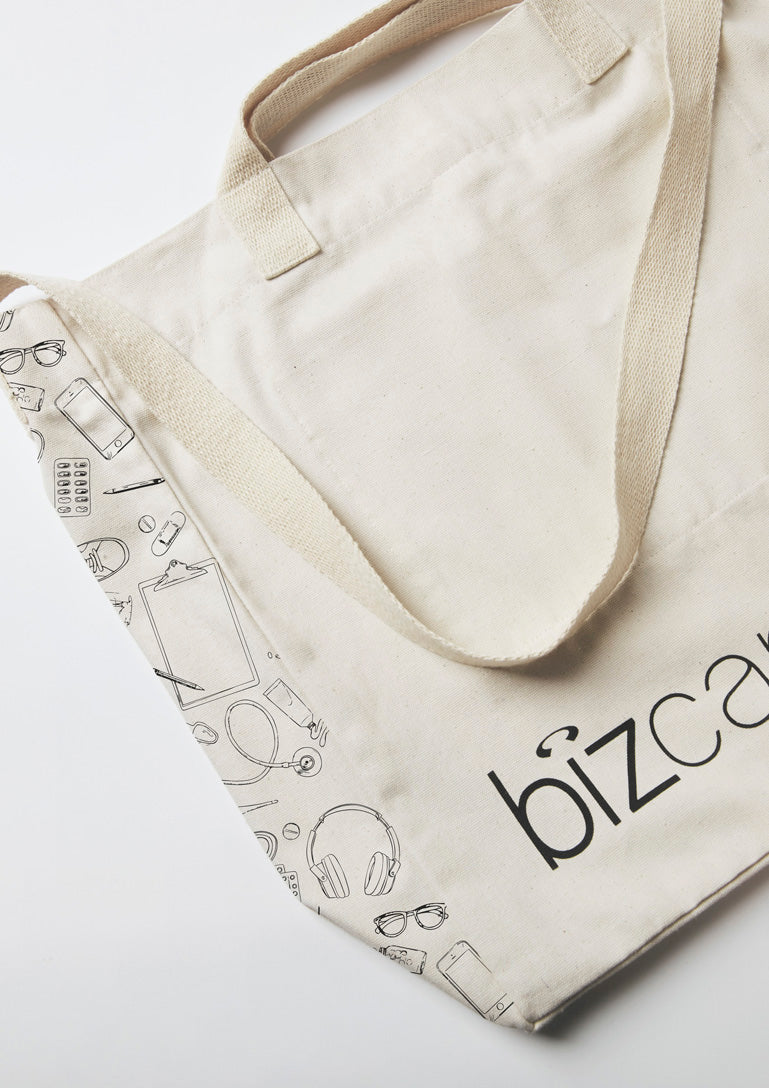 Biz care CA044U Tote Bag-Natural Canvas
