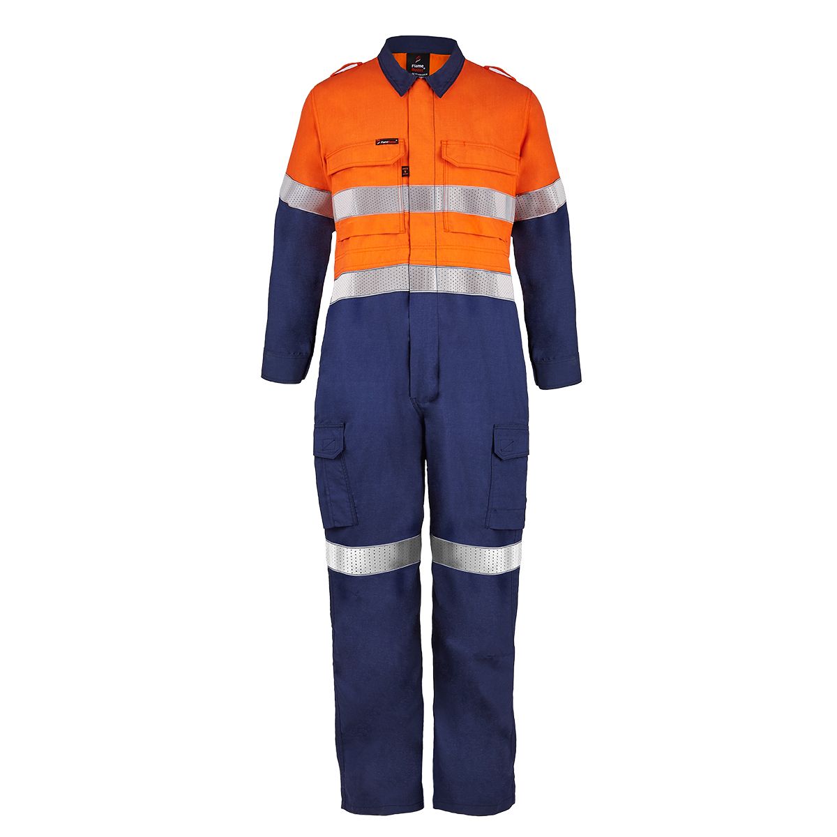 Flamebuster FCT005A Torrent HRC2 Hi vis Two Tone Coverall FR Reflective Tape