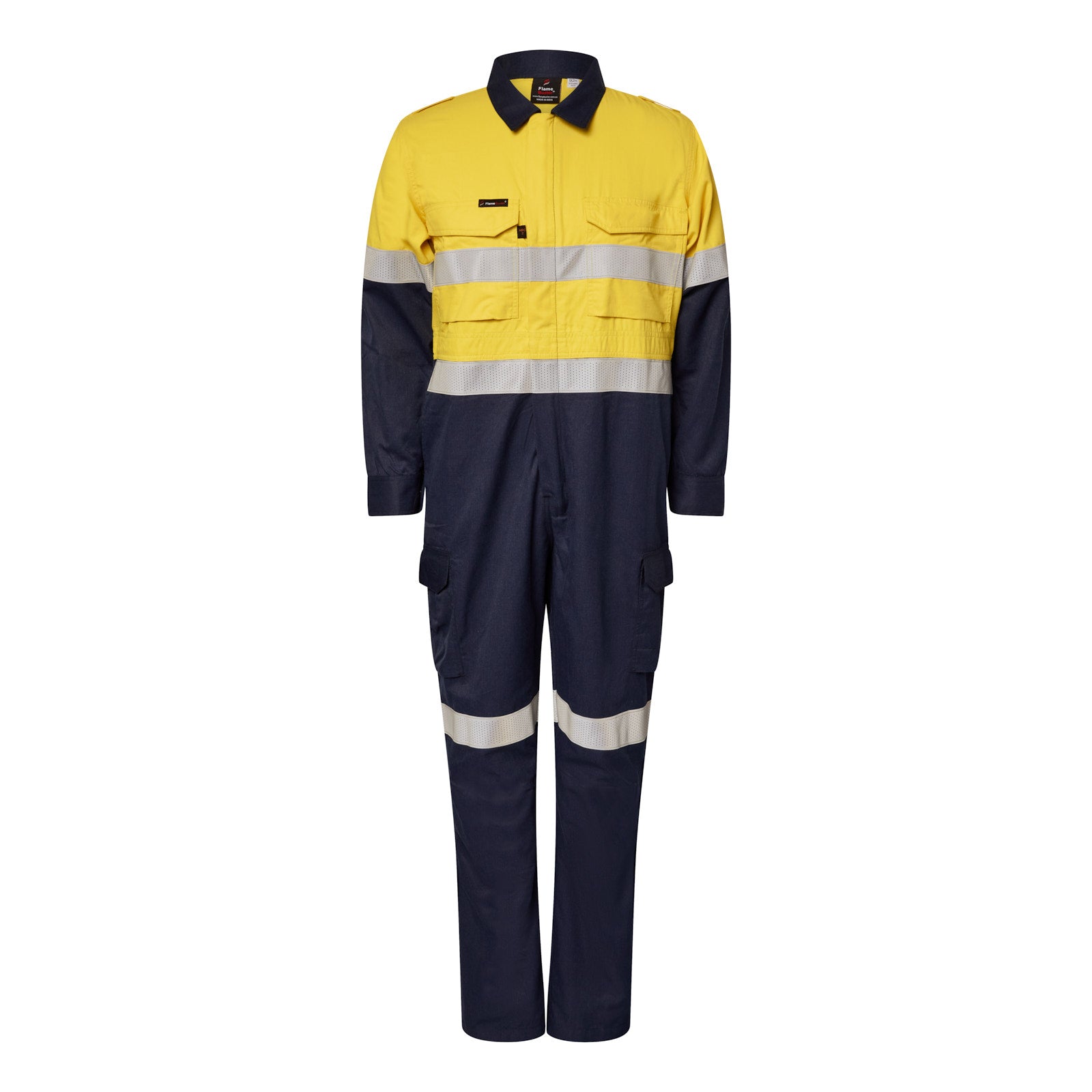Flamebuster FCT005A Torrent HRC2 Hi vis Two Tone Coverall FR Reflective Tape