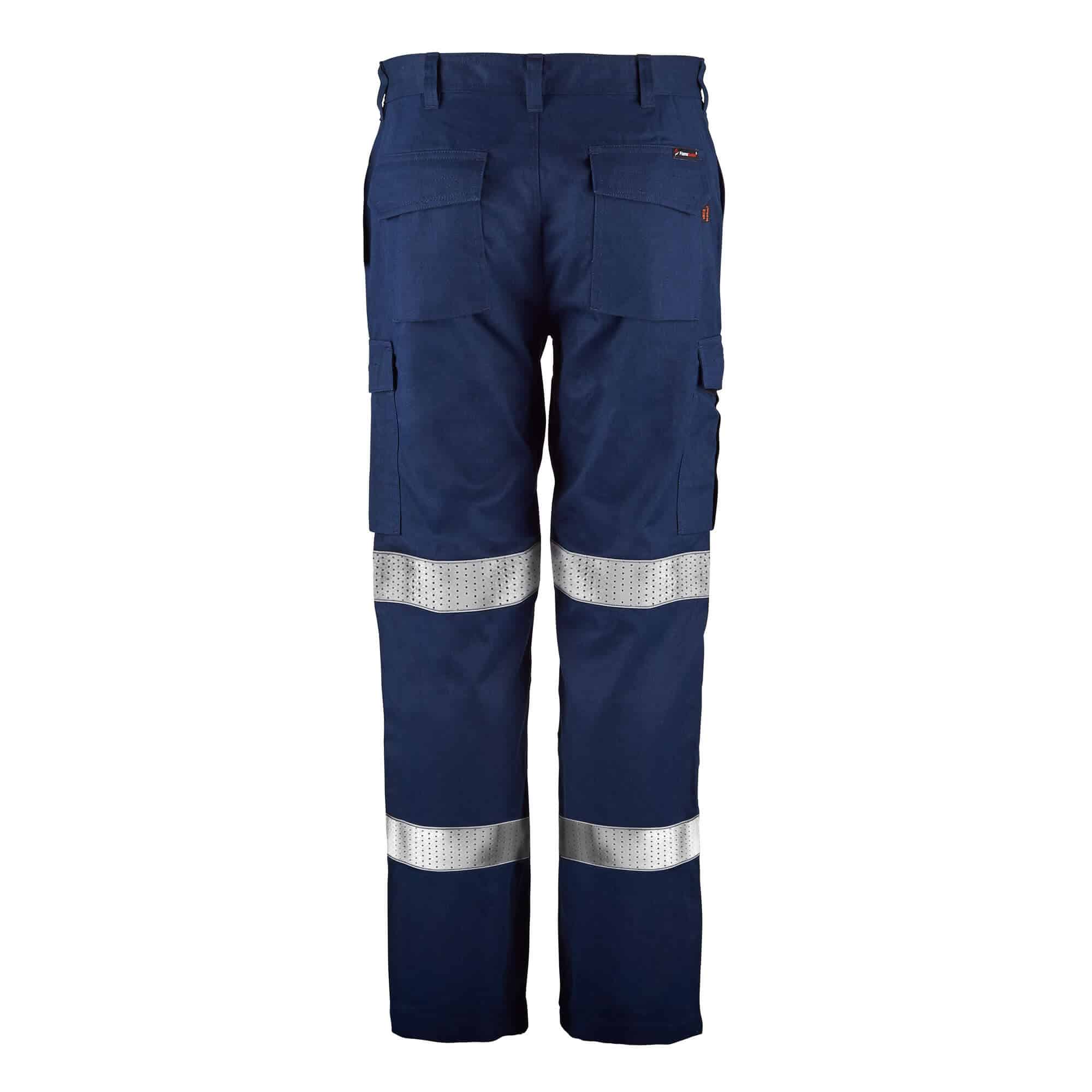 Flamebuster FPV029 Torrent HRC2 Men's Straight Leg Pant Fr Reflective Tape-Navy