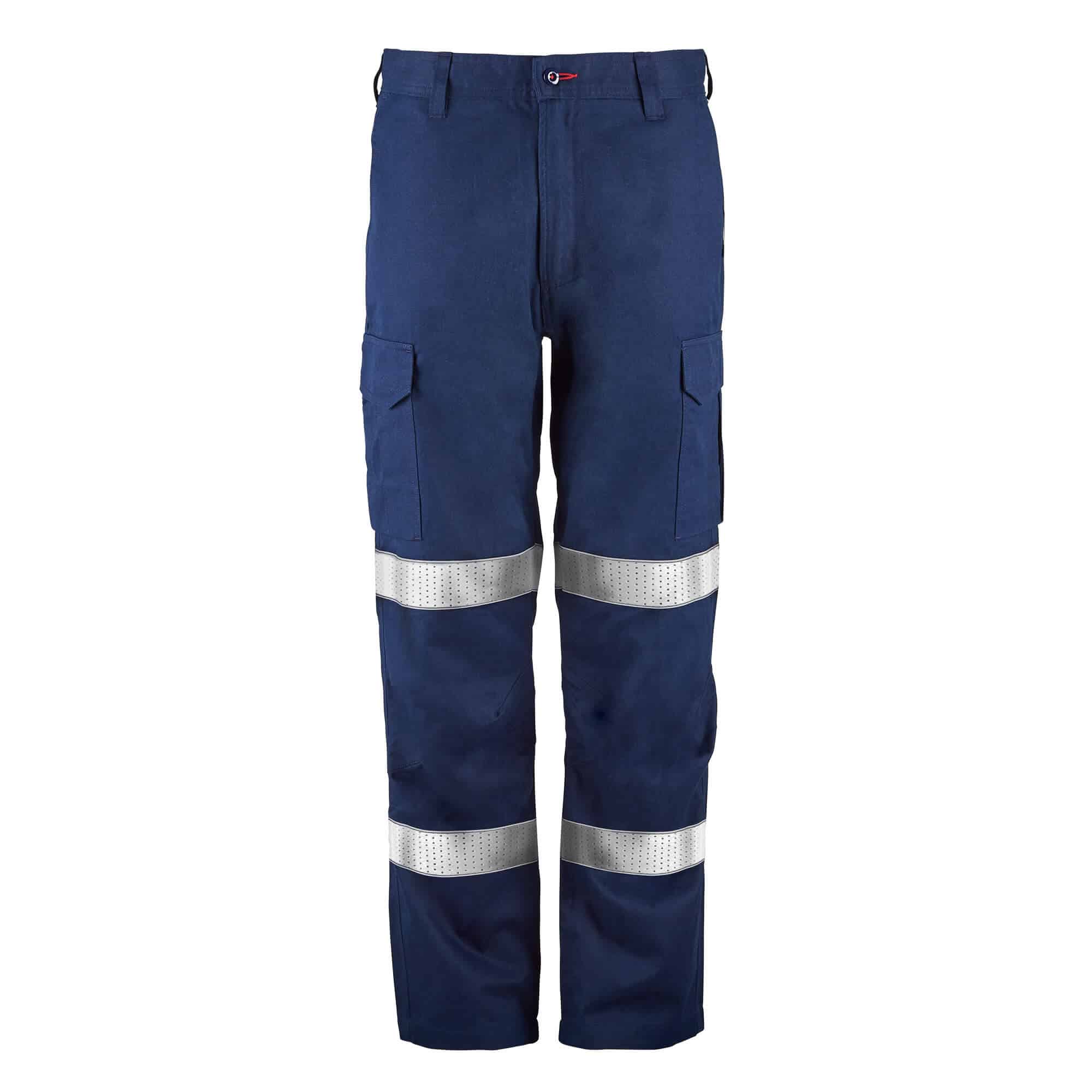Flamebuster FPV029 Torrent HRC2 Men's Straight Leg Pant Fr Reflective Tape-Navy