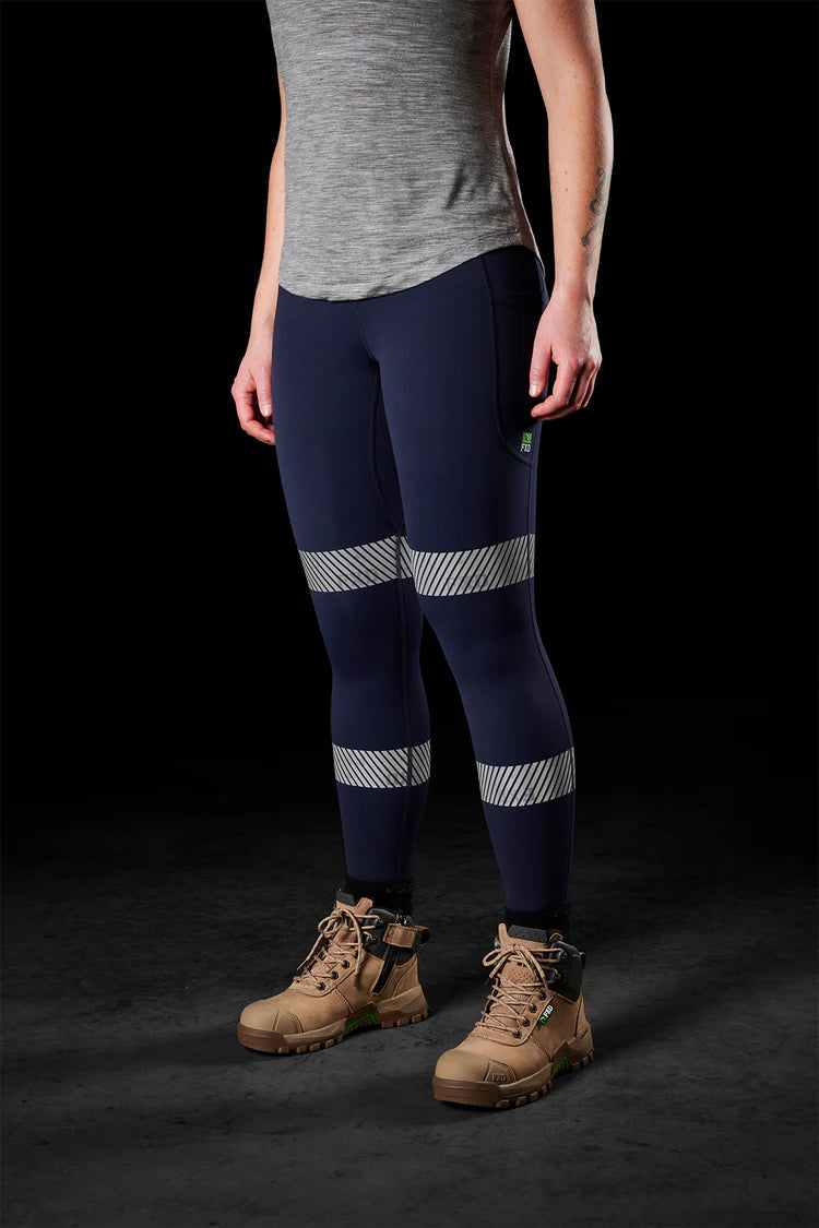 FXD WP-9WT Women's Reflective Stretch Leggings - Navy