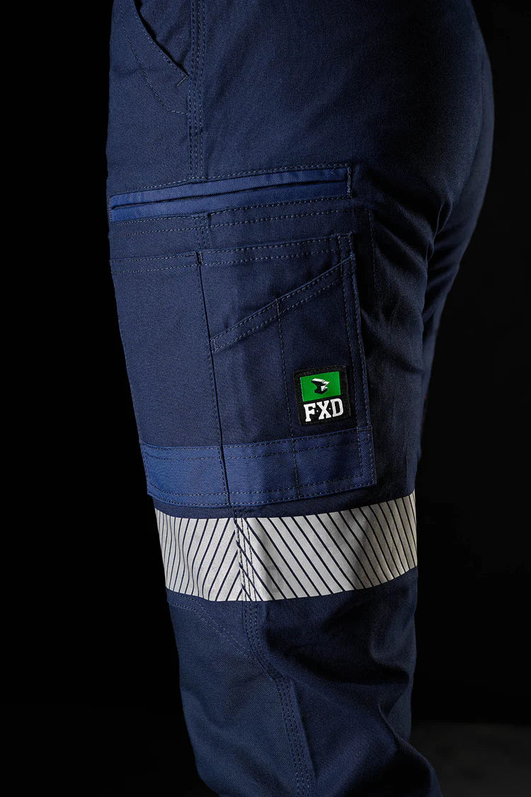 FXD WP-4WT Women's Reflective Cuffed Work Pants - Navy