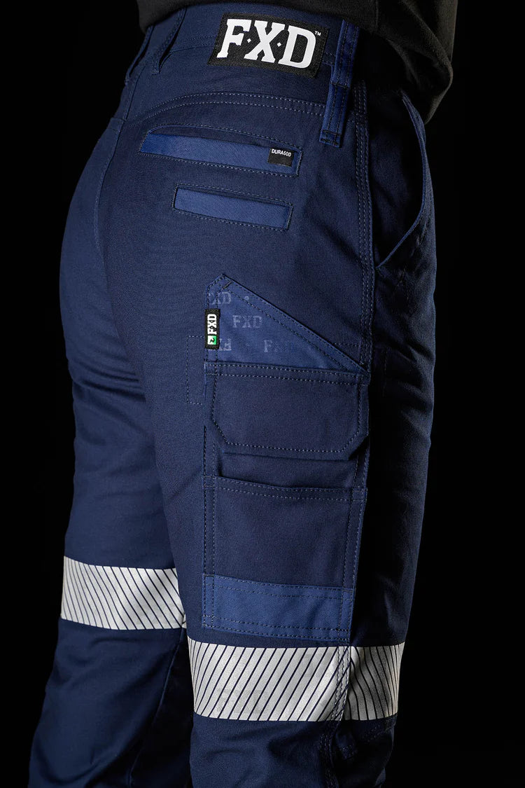 FXD WP-4WT Women's Reflective Cuffed Work Pants - Navy