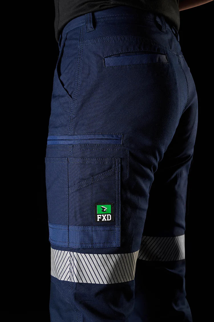FXD WP-4WT Women's Reflective Cuffed Work Pants - Navy