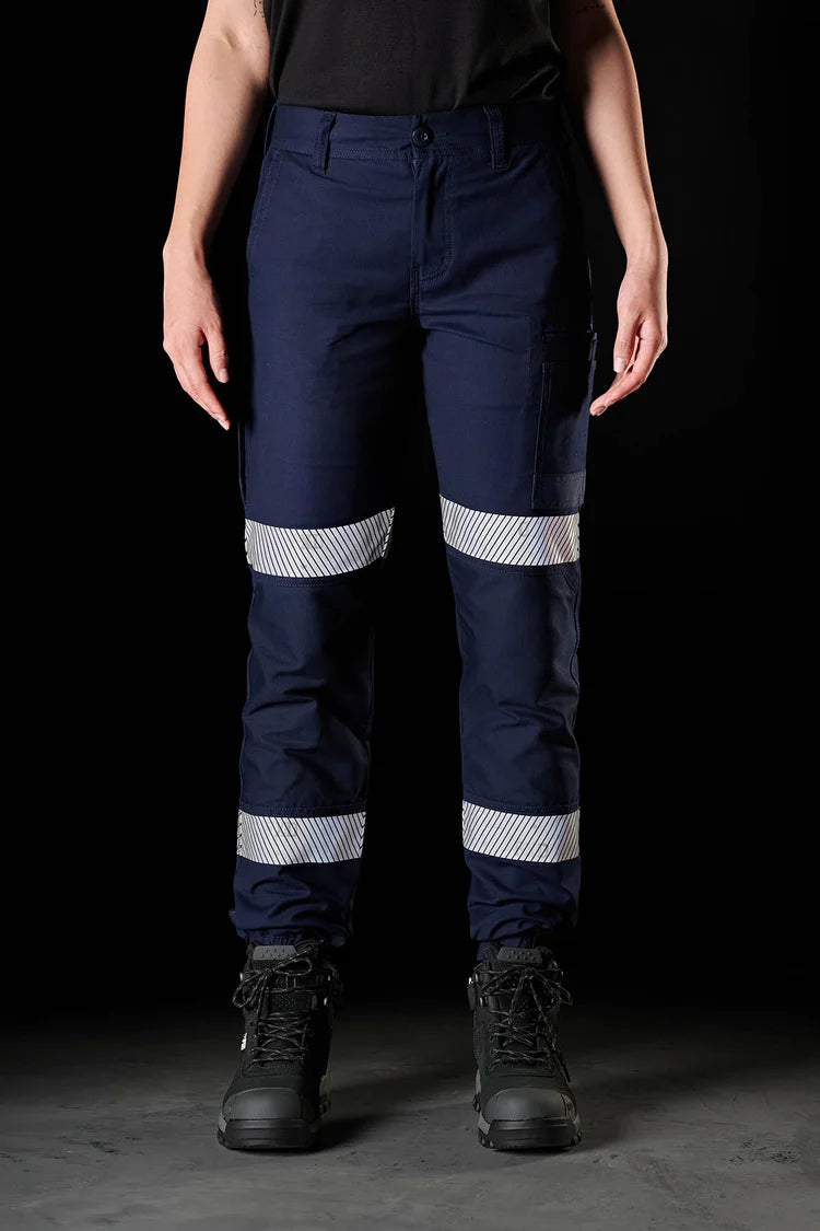FXD WP-4WT Women's Reflective Cuffed Work Pants - Navy