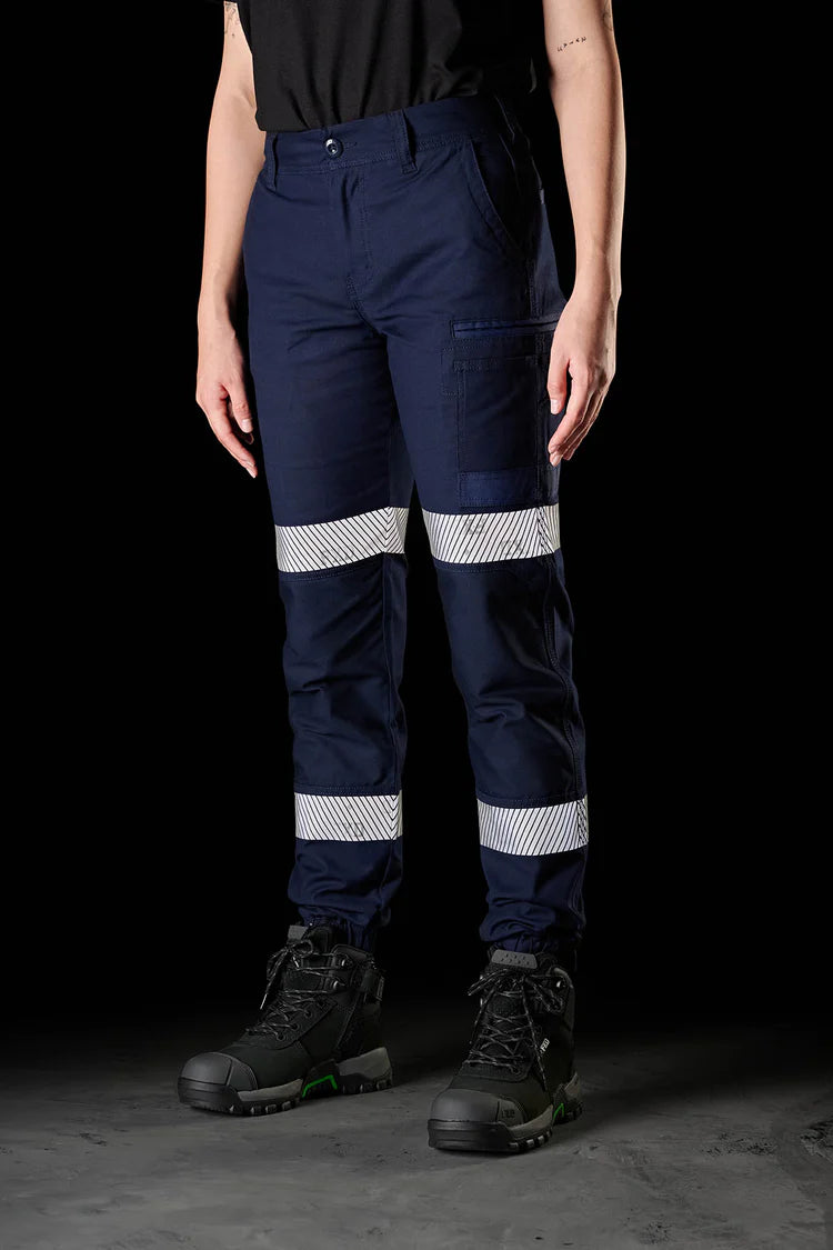 FXD WP-4WT Women's Reflective Cuffed Work Pants - Navy