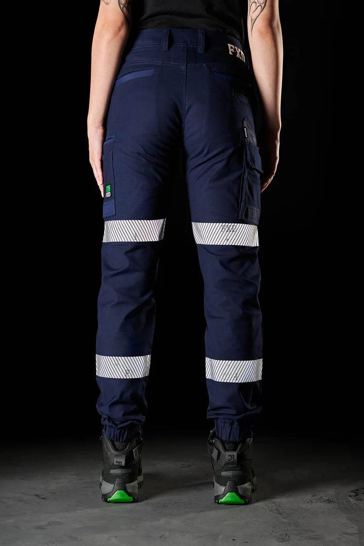 FXD WP-4WT Women's Reflective Cuffed Work Pants - Navy