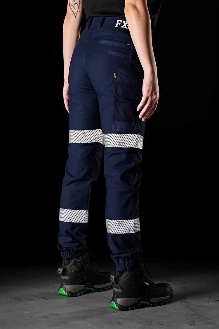 FXD WP-4WT Women's Reflective Cuffed Work Pants - Navy
