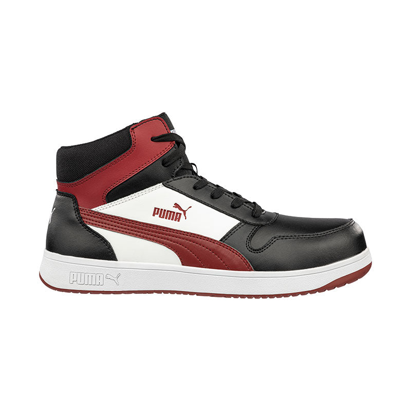 Puma 630057 Frontcourt Mid Safety Boots-Red/Black
