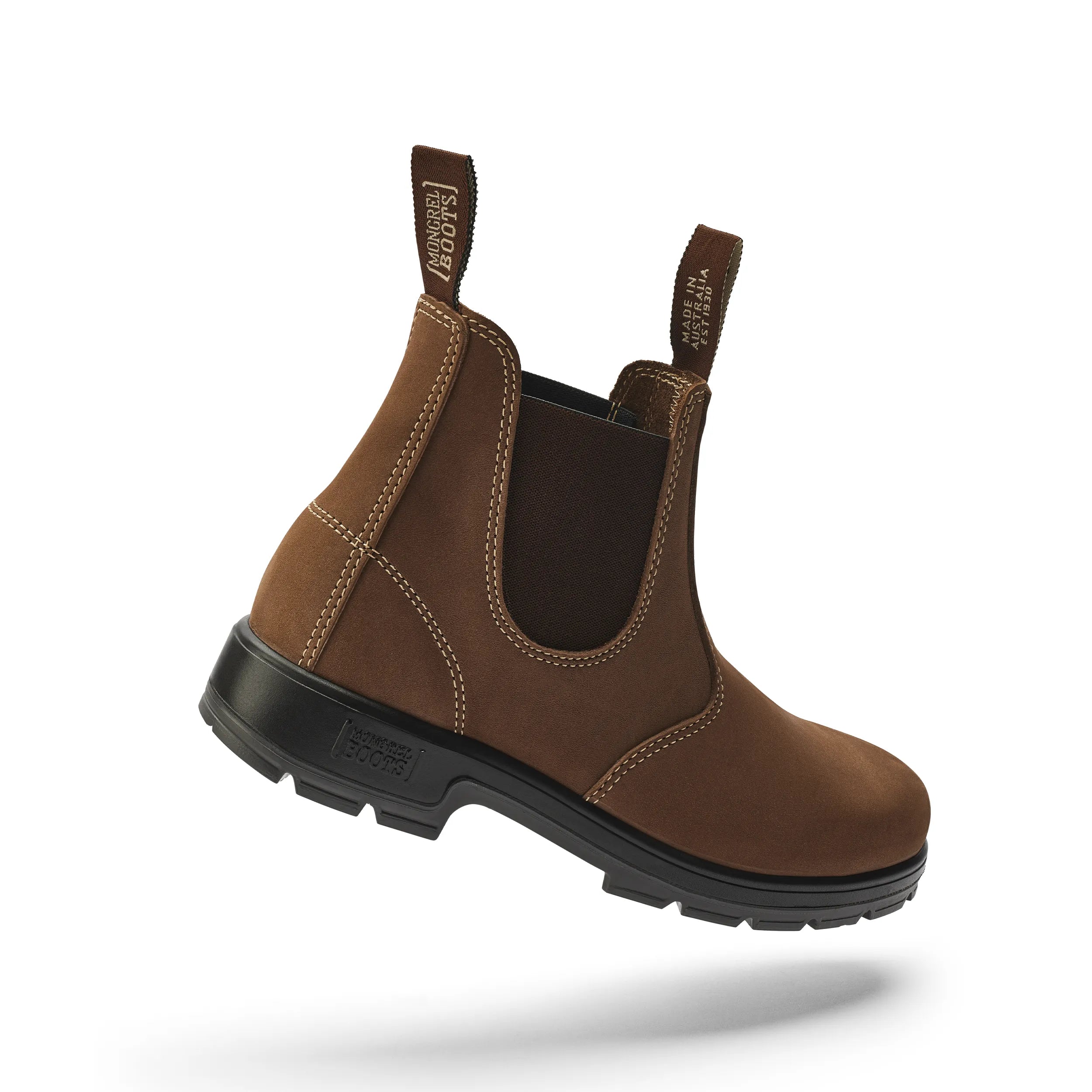 Mongrel K91070 K9 Slip On Non Safety Boots-Brown