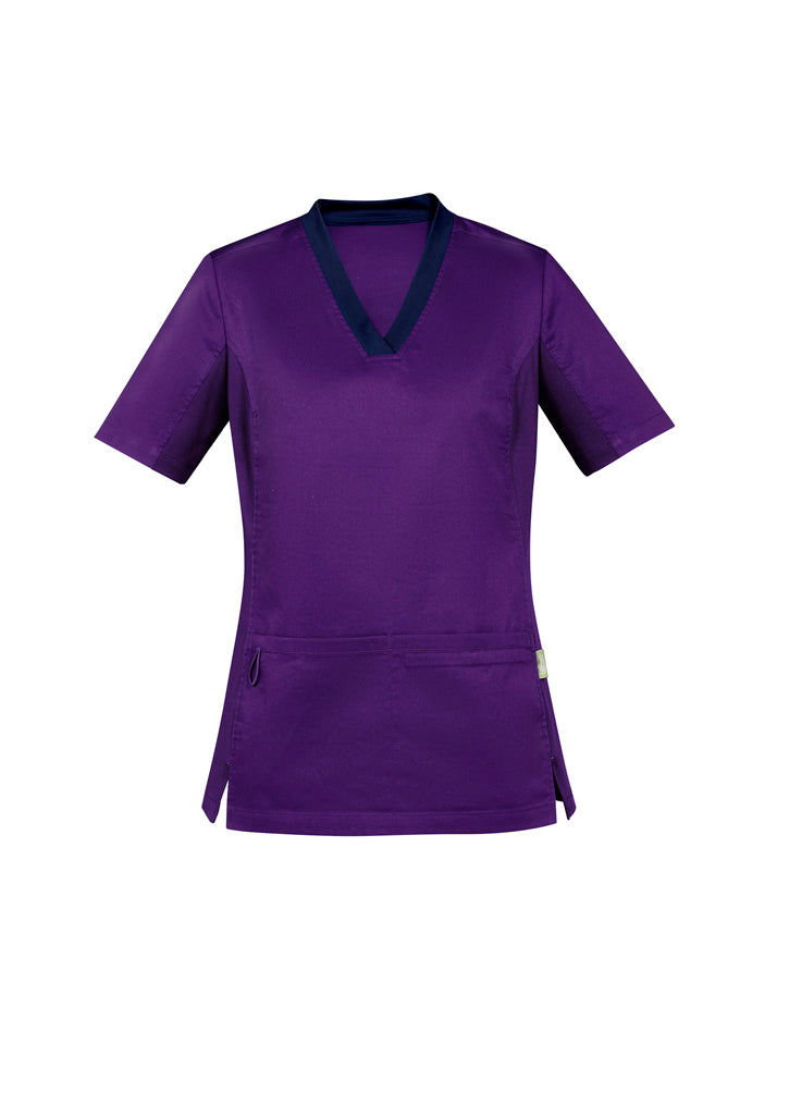 Biz care CST043LS Riley Women's V-Neck Scrub Top