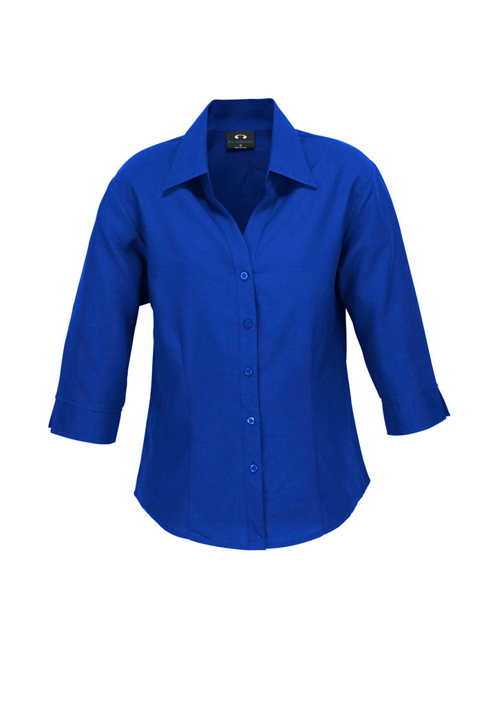Biz care LB3600 Oasis Ladies Plain 3/4 Sleeve Shirt