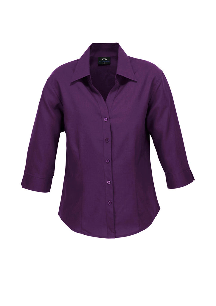 Biz care LB3600 Oasis Ladies Plain 3/4 Sleeve Shirt