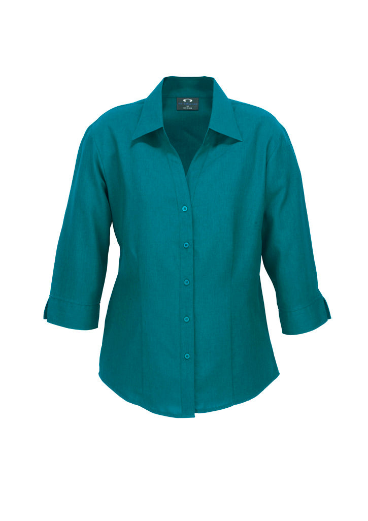 Biz care LB3600 Oasis Ladies Plain 3/4 Sleeve Shirt