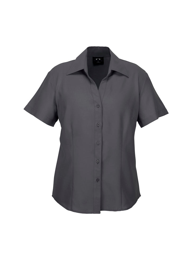 Biz care LB3601 Oasis Ladies Plain Short Sleeve Shirt