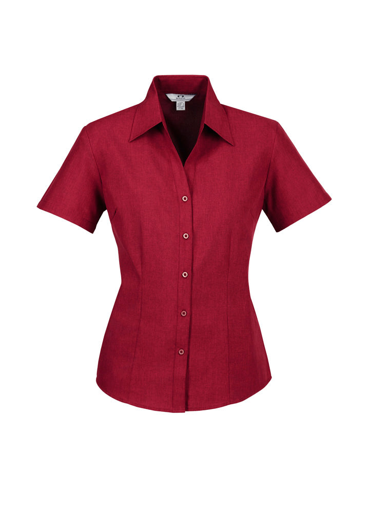 Biz care LB3601 Oasis Ladies Plain Short Sleeve Shirt