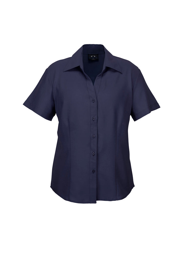 Biz care LB3601 Oasis Ladies Plain Short Sleeve Shirt