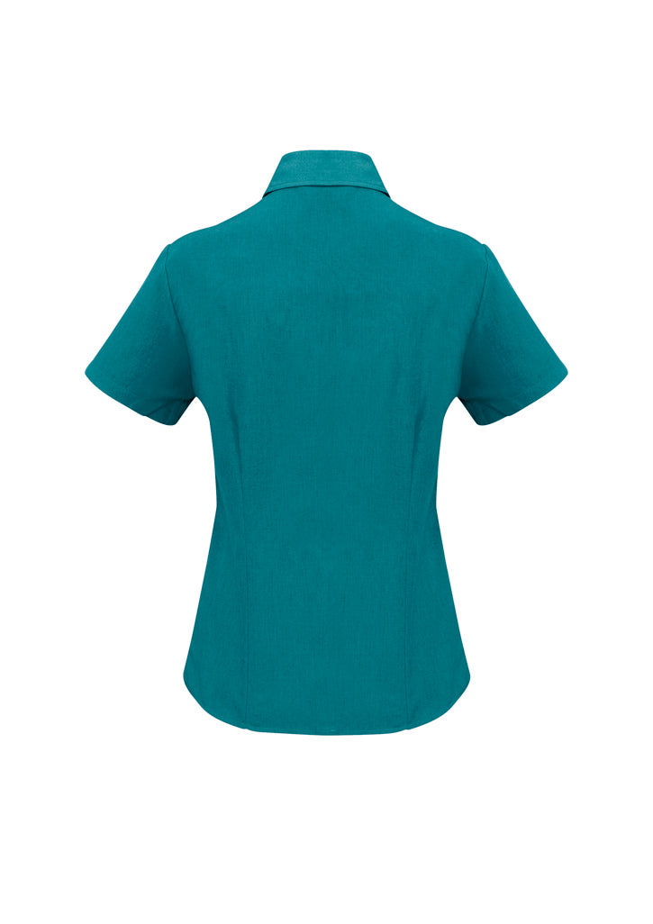 Biz care LB3601 Oasis Ladies Plain Short Sleeve Shirt